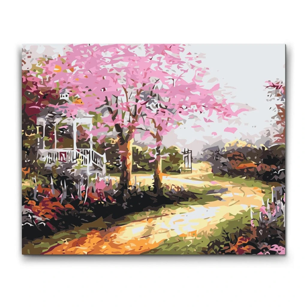 thomas kinkade dogwood målning

