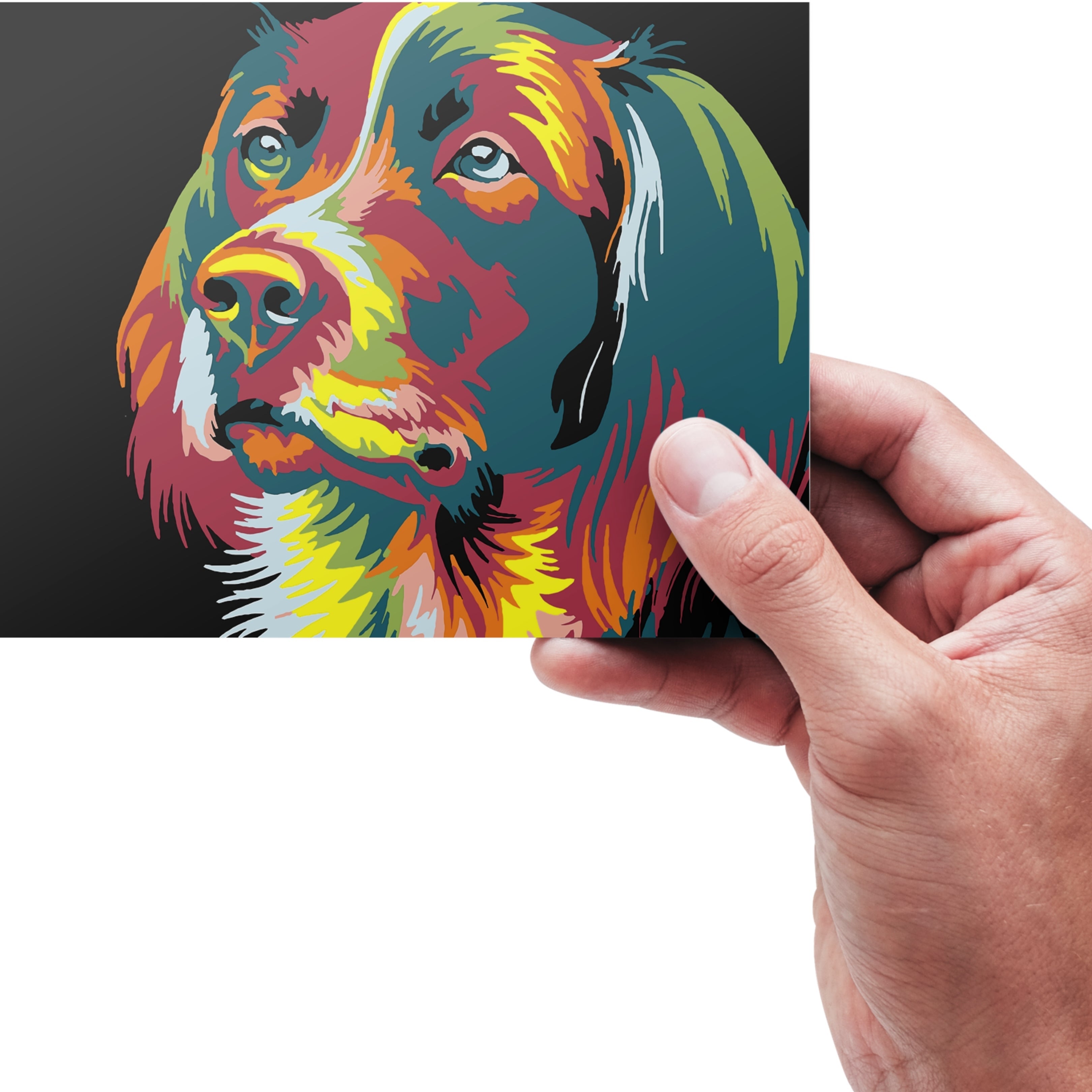 nedladdningsbart hundmotiv att måla

