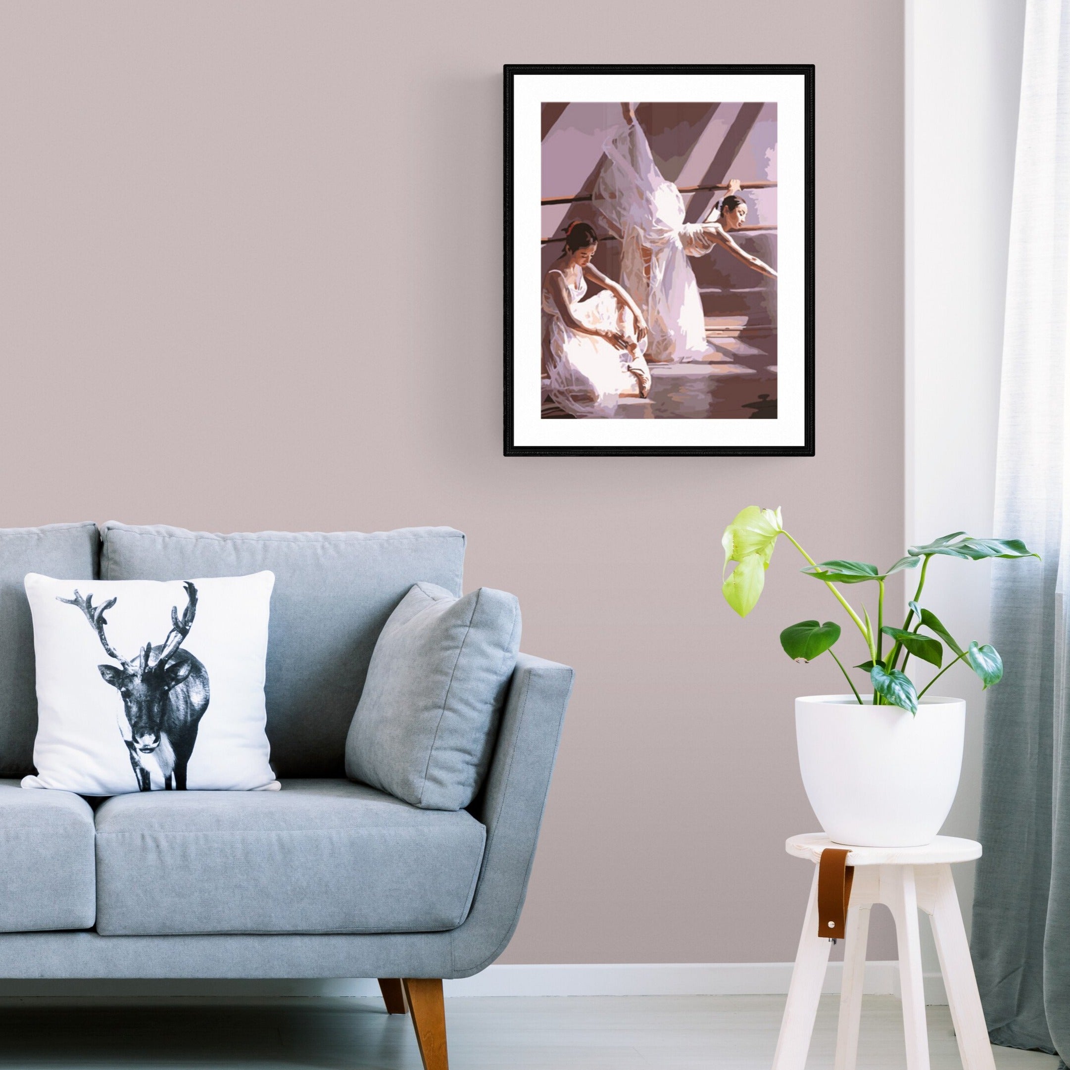 ballerina dansar målning att färglägga

