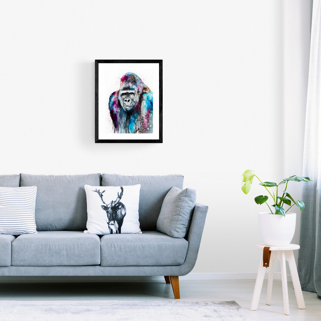 måla färgglad gorilla

