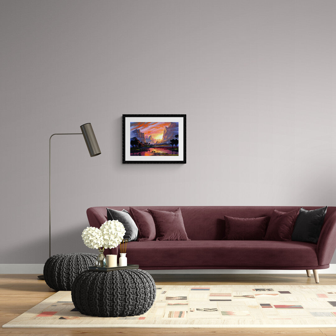 soluppgång målningskit för vuxna

