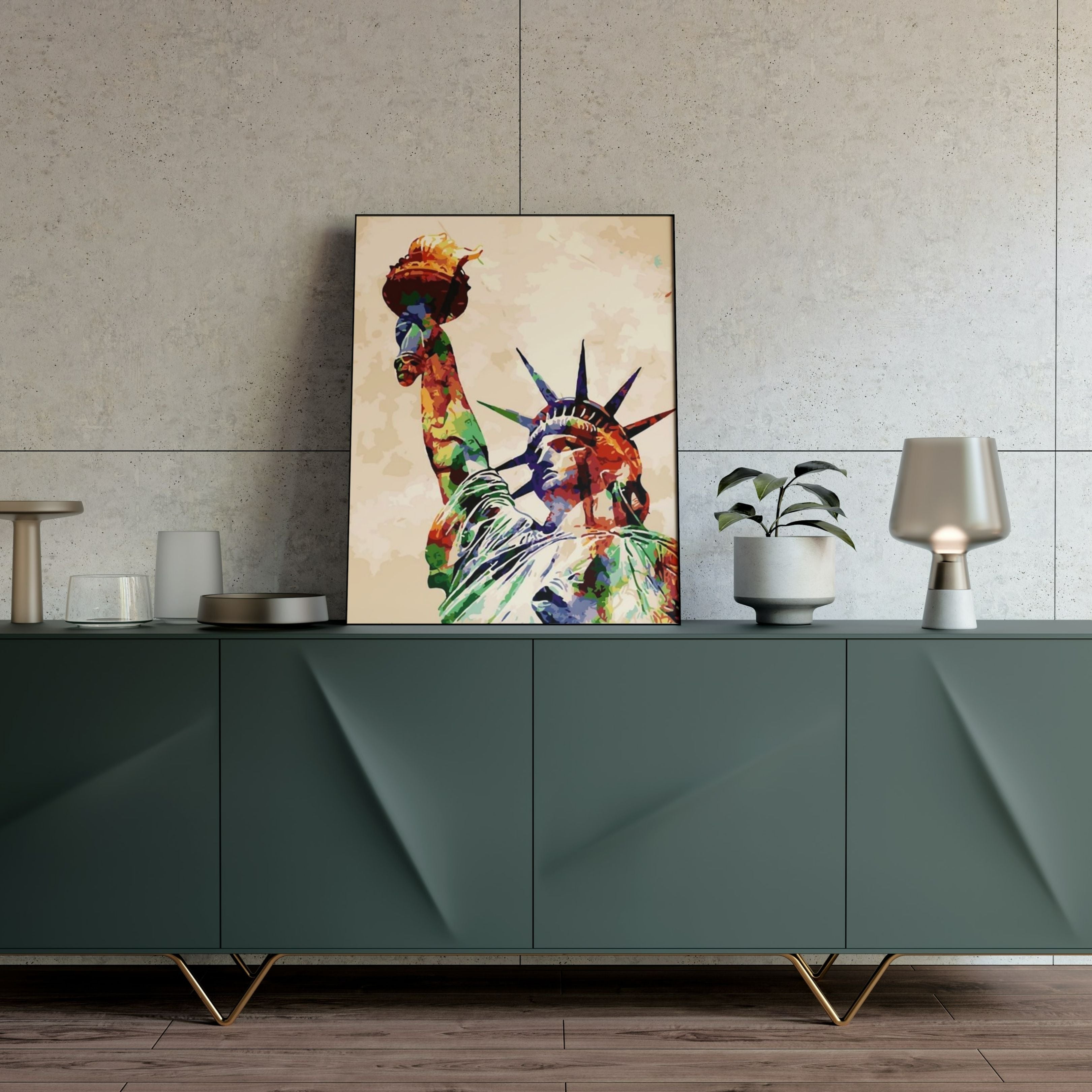 frihetsgudinnan tavla att måla

